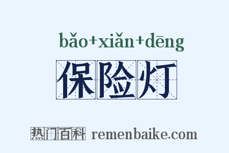 保险灯是什么意思的图片
